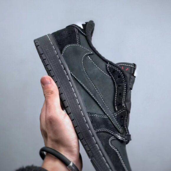 Jordan 1 Retro Low Og Sp Travis Scott Black Phantom - Picture 7 of 9